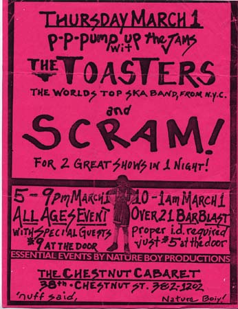 Scram - toasters flyer